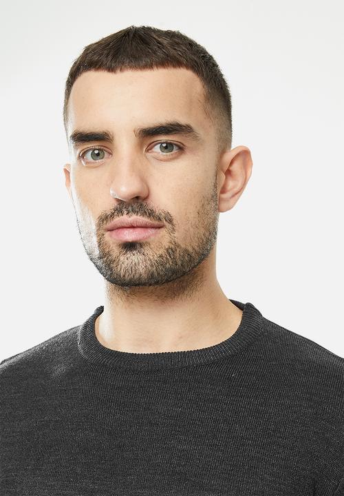 Brave Soul - Parsec knitwear - grey