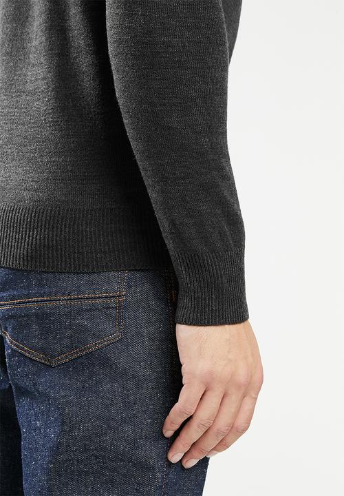 Brave Soul - Parsec knitwear - grey
