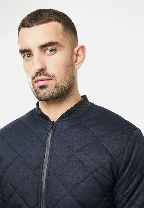 Brave Soul - Jersey quilt jacket - navy 