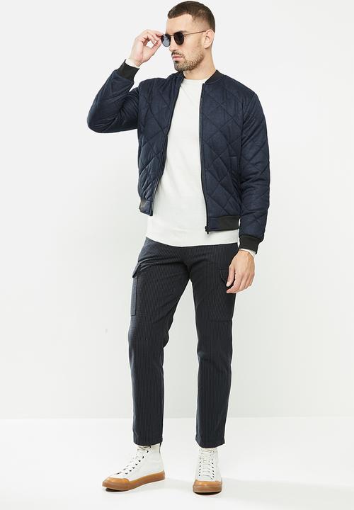 Brave Soul - Jersey quilt jacket - navy 