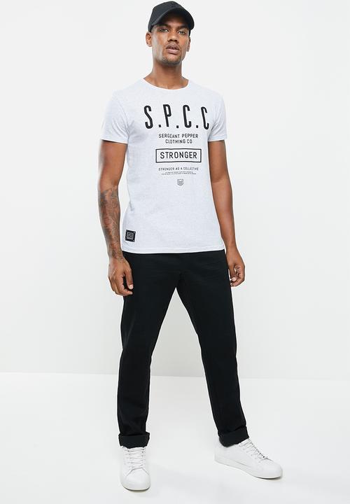 S.P.C.C - Kyro straight hem tee - grey
