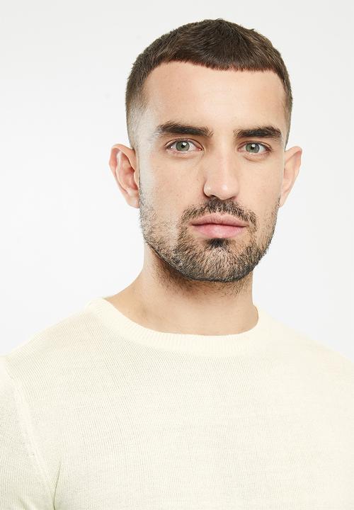Brave Soul - 279parsecv knitwear - cream 