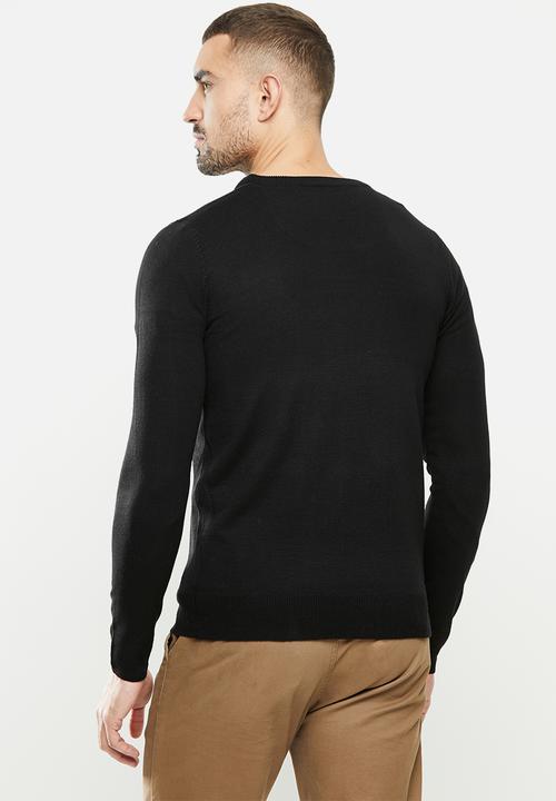 Brave Soul - Quazar knitwear - black