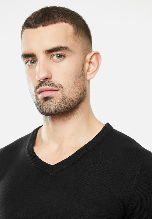 Brave Soul - Quazar knitwear - black