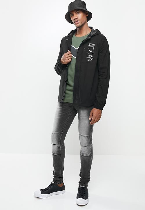 S.P.C.C - Windsor zip through jacket - black