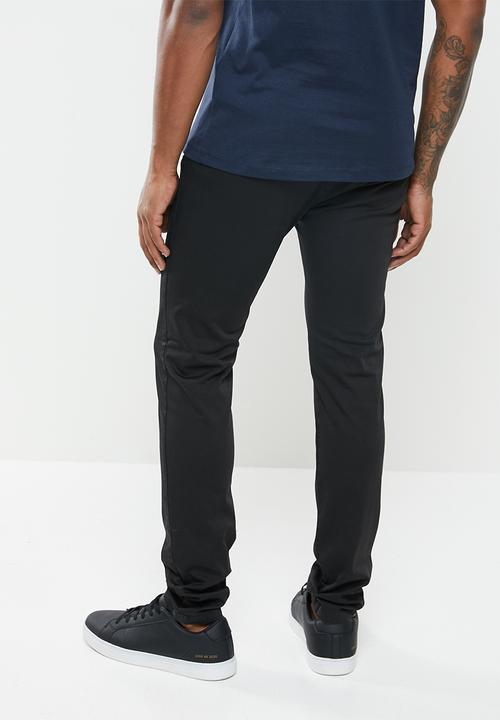 Replay - Replay elasticated slim chino - black
