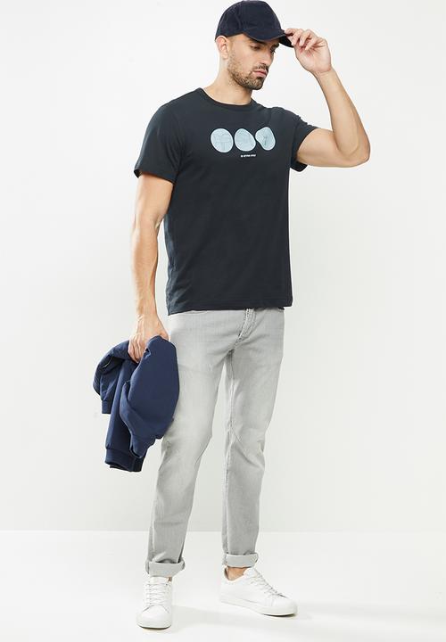 G-STAR - Circle object back graphic short sleeve tee - navy