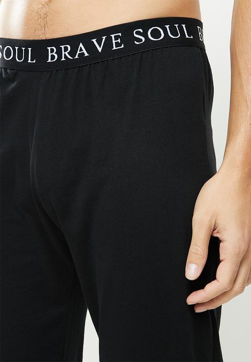 Brave Soul - Keith loungewear pants - black 