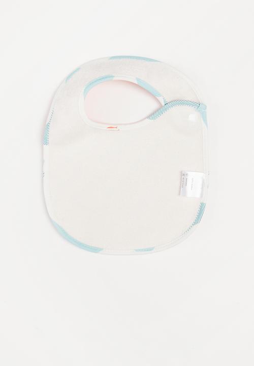 Pop Candy - Boys 2 pack bibs - orange & white