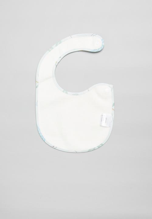 Pop Candy - Boys 2 pack bibs - blue & white