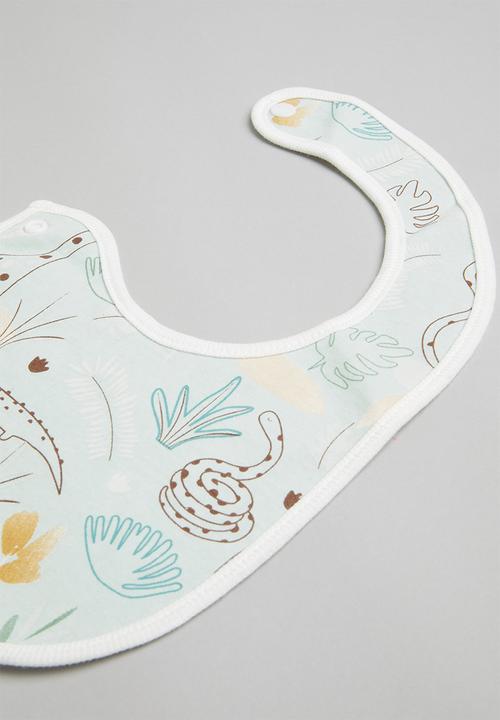 Pop Candy - Boys 2 pack bibs - blue & white