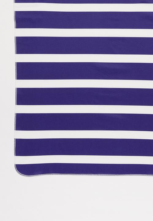 Pop Candy - Boys beanie & receiving blanket set - navy & white
