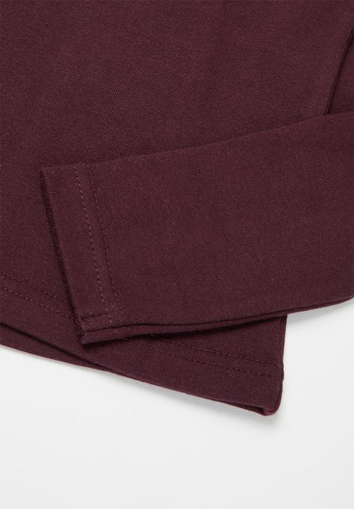 Rebel Republic - Girls long sleeve tee - burgundy
