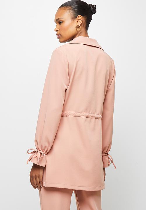 edit - Utility belted jacket - rose
