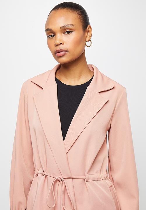 edit - Utility belted jacket - rose