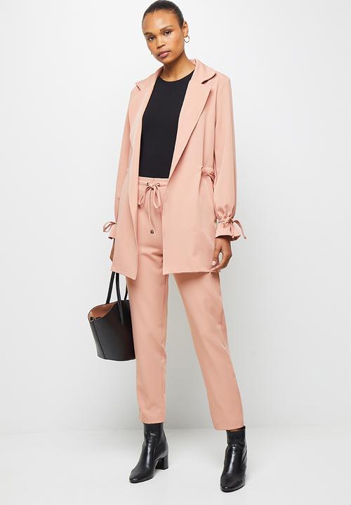 edit - Utility belted jacket - rose