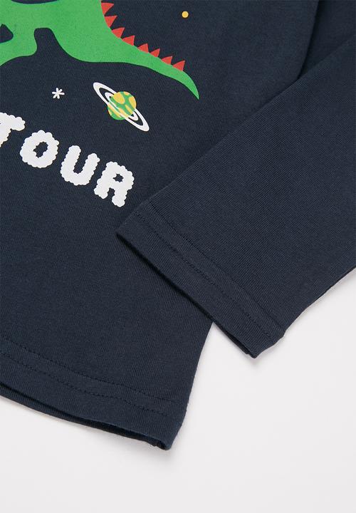 Pop Candy - Boys long sleeve dino tee - navy