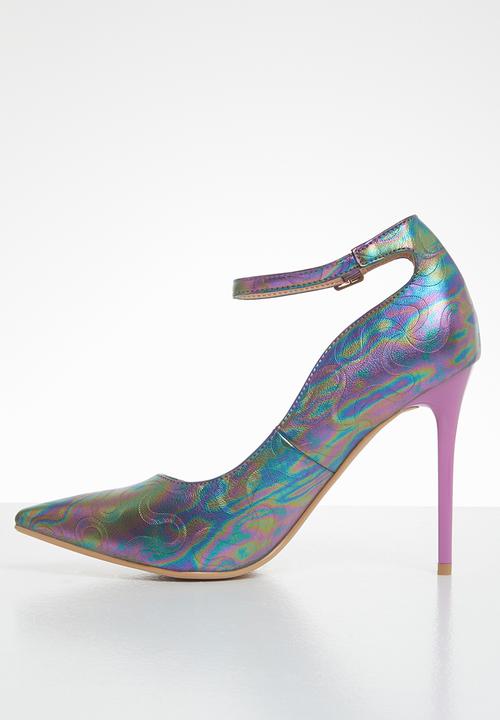 Plum - Mermaid ankle strap court - multi