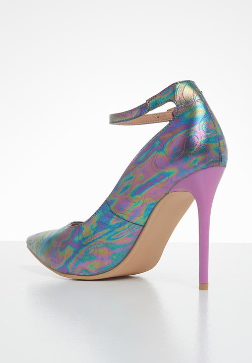 Plum - Mermaid ankle strap court - multi