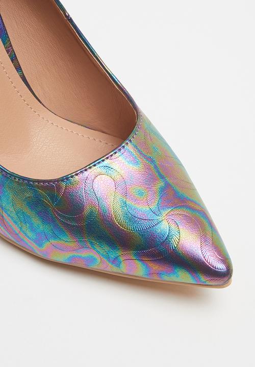 Plum - Mermaid ankle strap court - multi