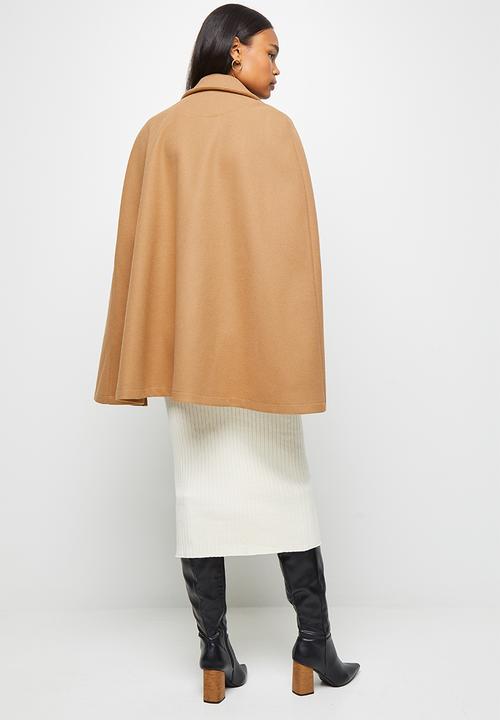 edit - Collared cape - camel