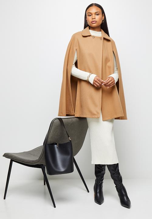 edit - Collared cape - camel