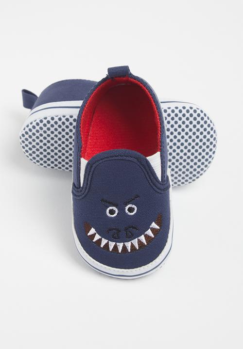 Pop Candy - Boys monster slip on - navy