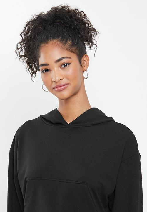 Blake - Cropped hoodie - black