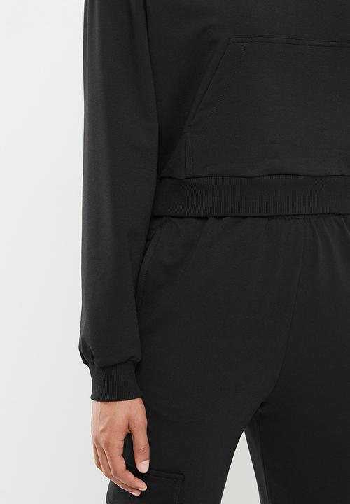 Blake - Cropped hoodie - black