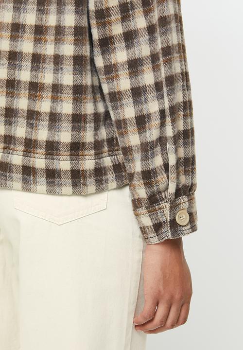 Cotton On - The trucker shacket - brown & neutral