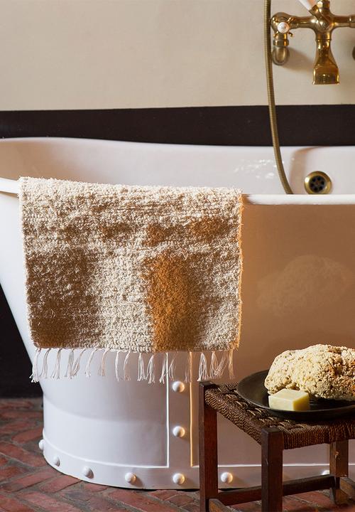 Barrydale Hand Weavers - Thick weave bath mat - natural
