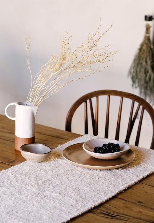 Barrydale Hand Weavers - Thick weave table runner - natural