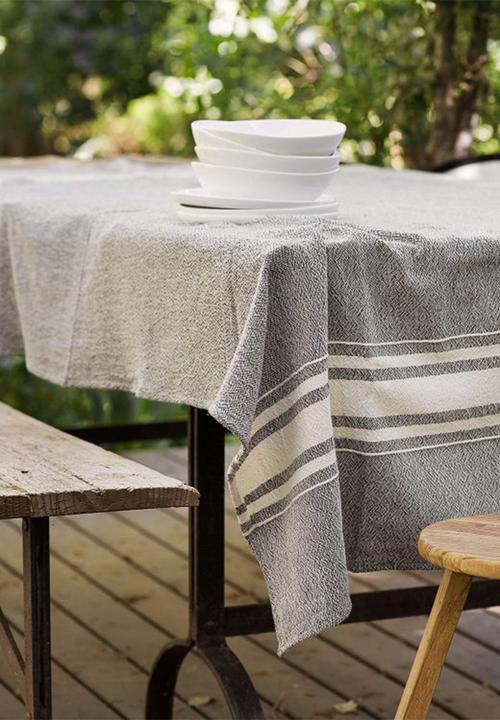 Barrydale Hand Weavers - Contemporary table cloth - charcoal