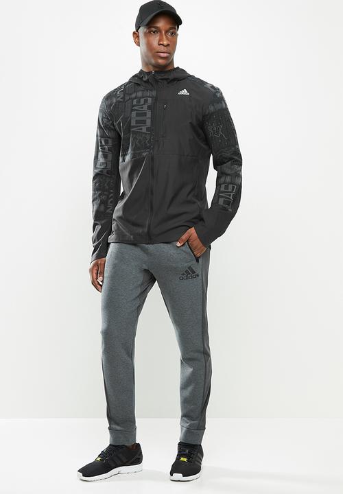 adidas Performance - Own the run jacket - black & reflective silver
