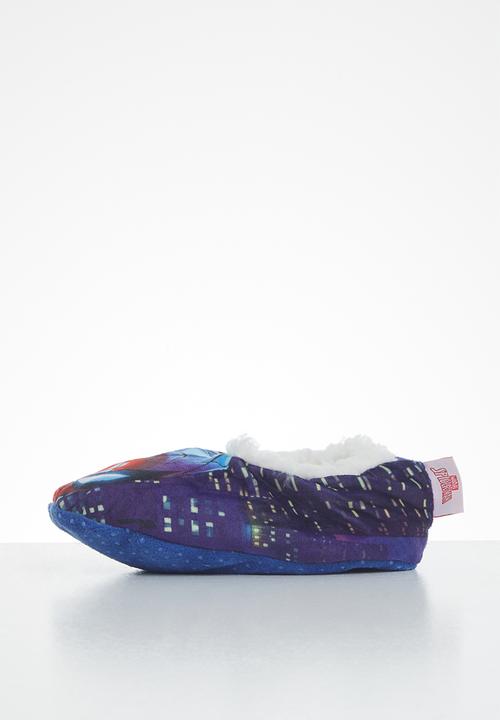 Character Group - Spiderman sherpa slipper - blue
