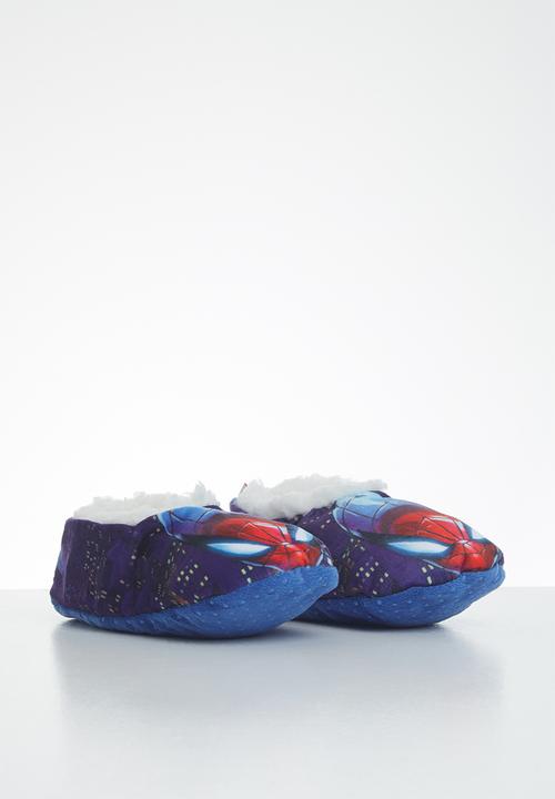 Character Group - Spiderman sherpa slipper - blue