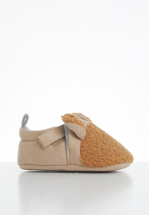 Pop Candy - Boys bear slipper - brown