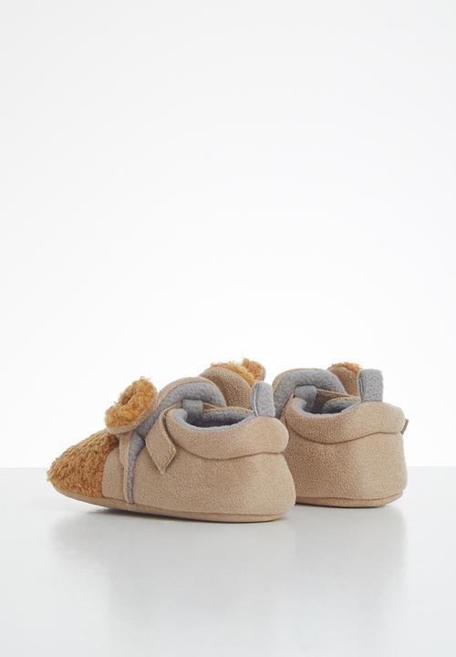 Pop Candy - Boys bear slipper - brown