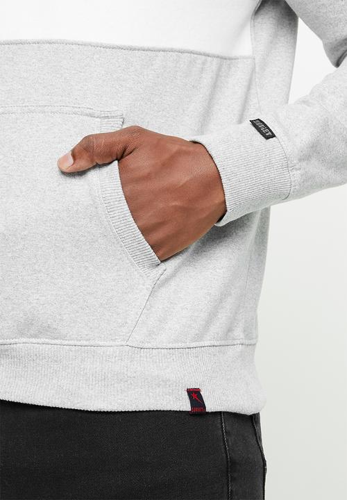 SOVIET - Noble pull over hooded sweat top - grey