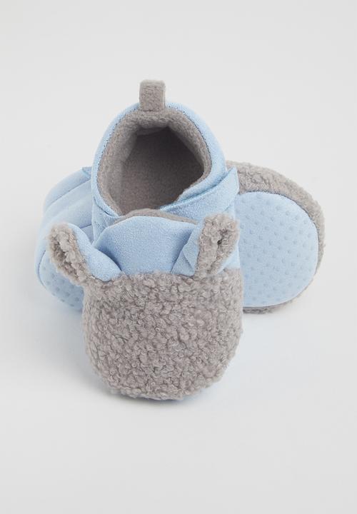 Pop Candy - Boys bear slipper - blue