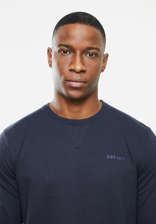 SOVIET - Carlos crew neck sweat top - navy