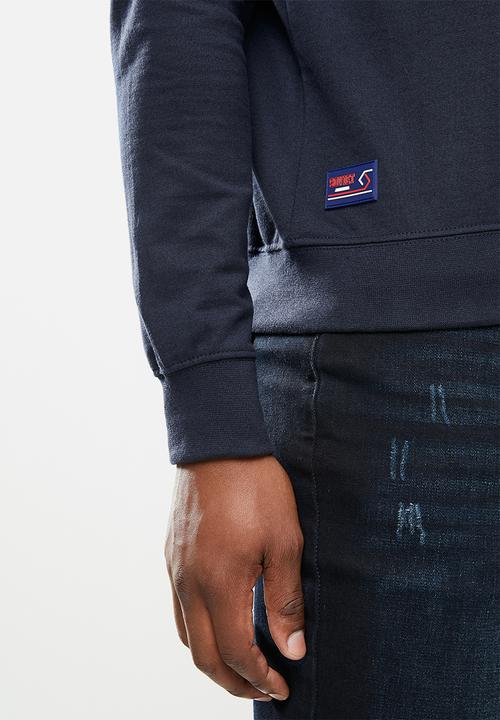 SOVIET - Carlos crew neck sweat top - navy