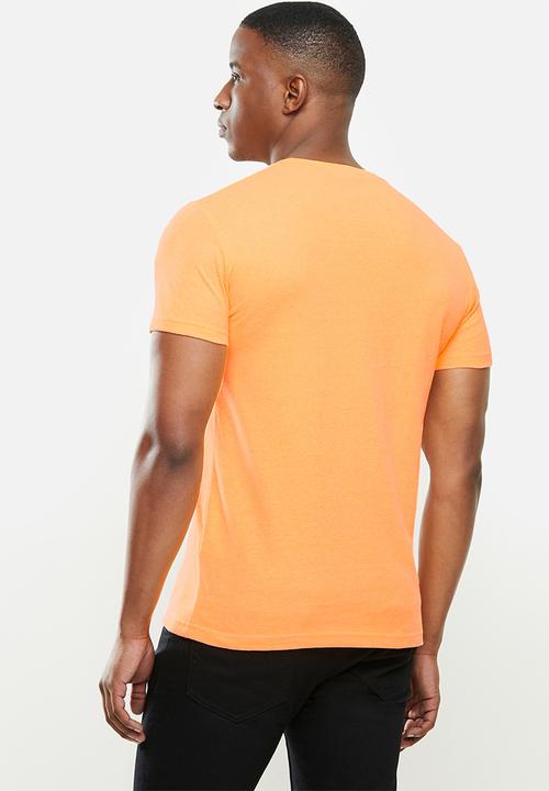 Superdry. - Vl outline pop tee - neon orange