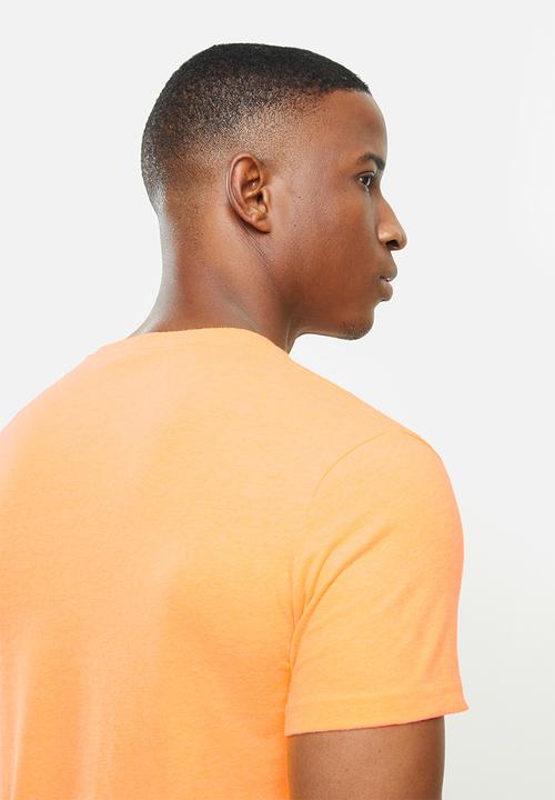 Superdry. - Vl outline pop tee - neon orange
