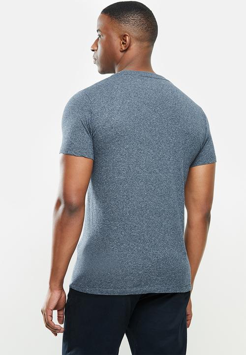 Superdry. - Ol vintage embroidery crew tee - navy
