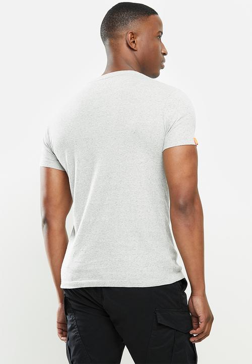 Superdry. - Ol vintage embroidery crew tee - grey 