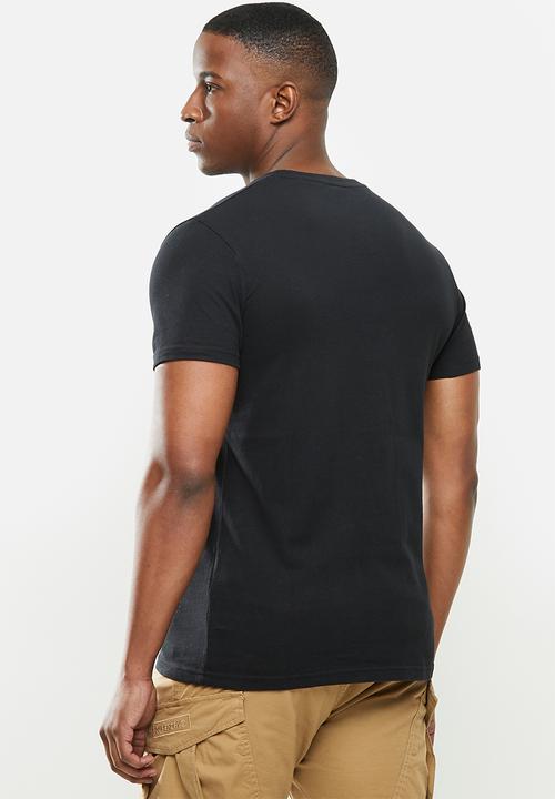 Superdry. - Vl outline pop tee - black