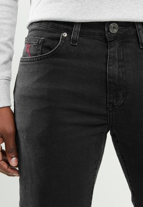 SOVIET - Crossfire basic denim - black