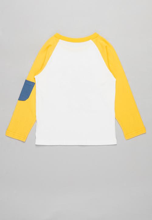 Pop Candy - Boys rock tee - white & yellow
