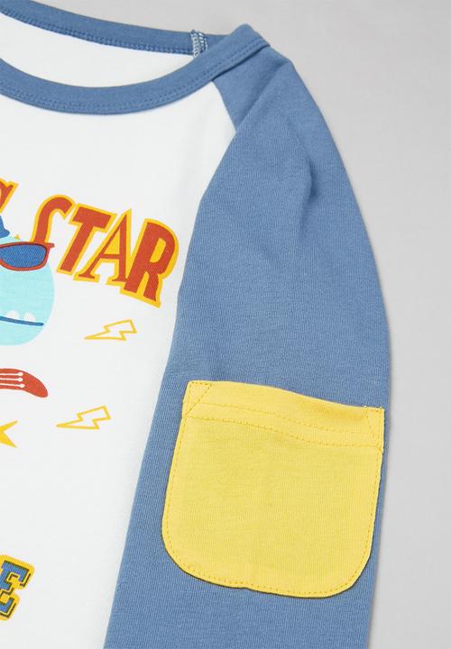 Pop Candy - Boys music tee - white/blue